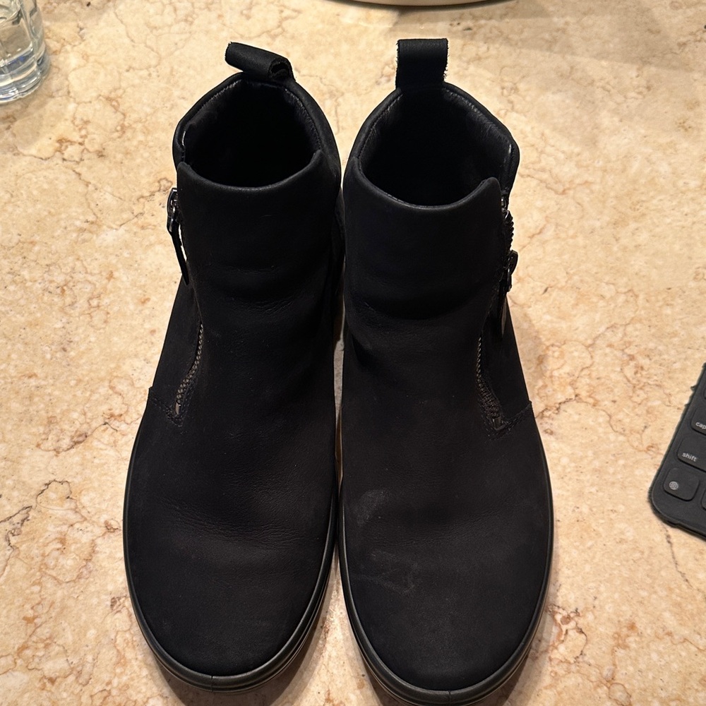 Ecco Black Ankle Boots